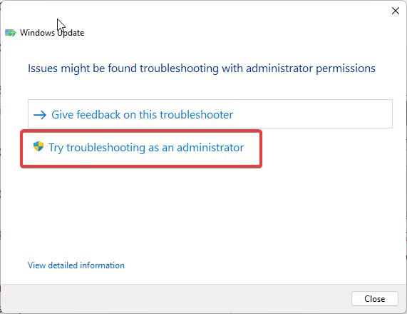 Reset Windows Update Components try troubleshooter