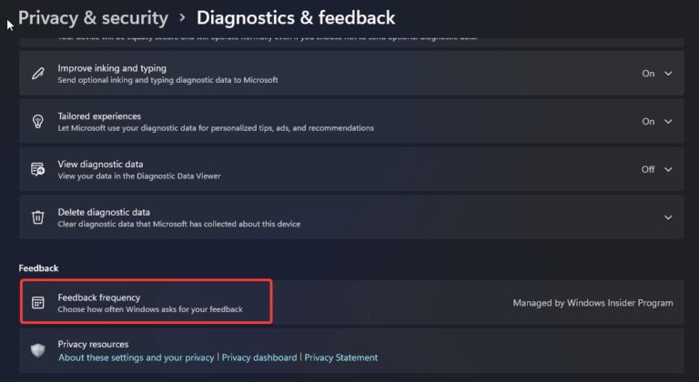 How to Change Feedback Frequency in Windows 11? - Technoresult
