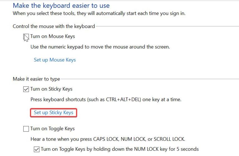 How to Disable Sticky Keys in Windows 11? Technoresult