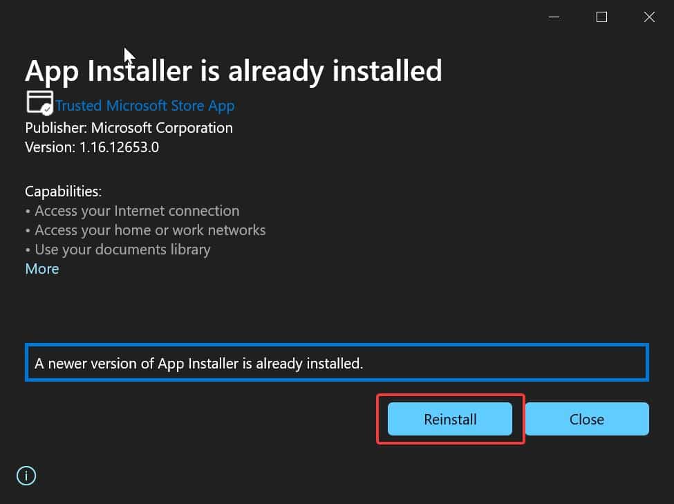 install Winget in Windows 11