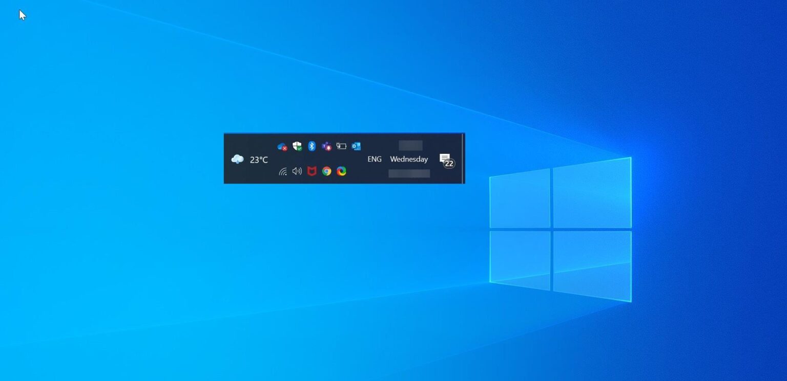 How to Display Notification area icons in Two Rows in Windows 11