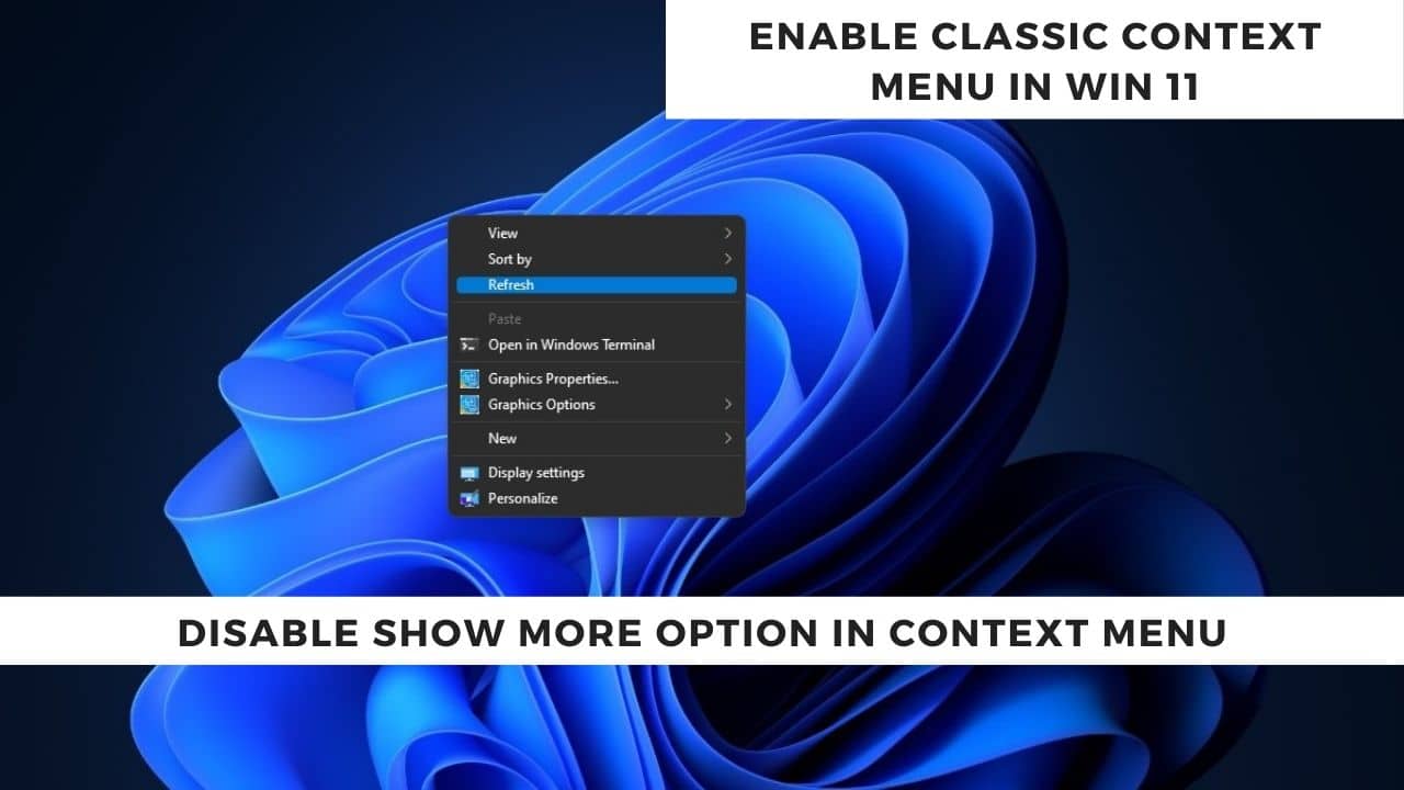 enable classic context menu