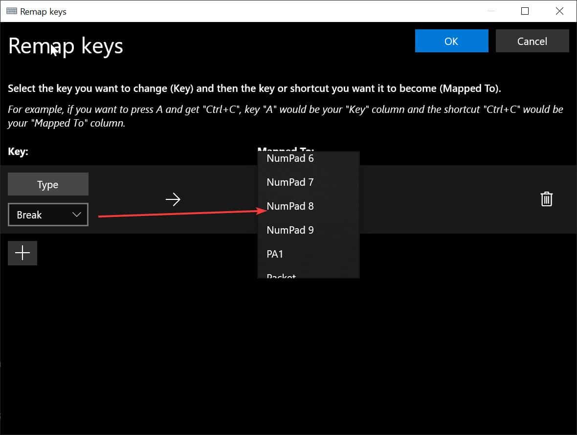 remap keyboard keys in windows 10