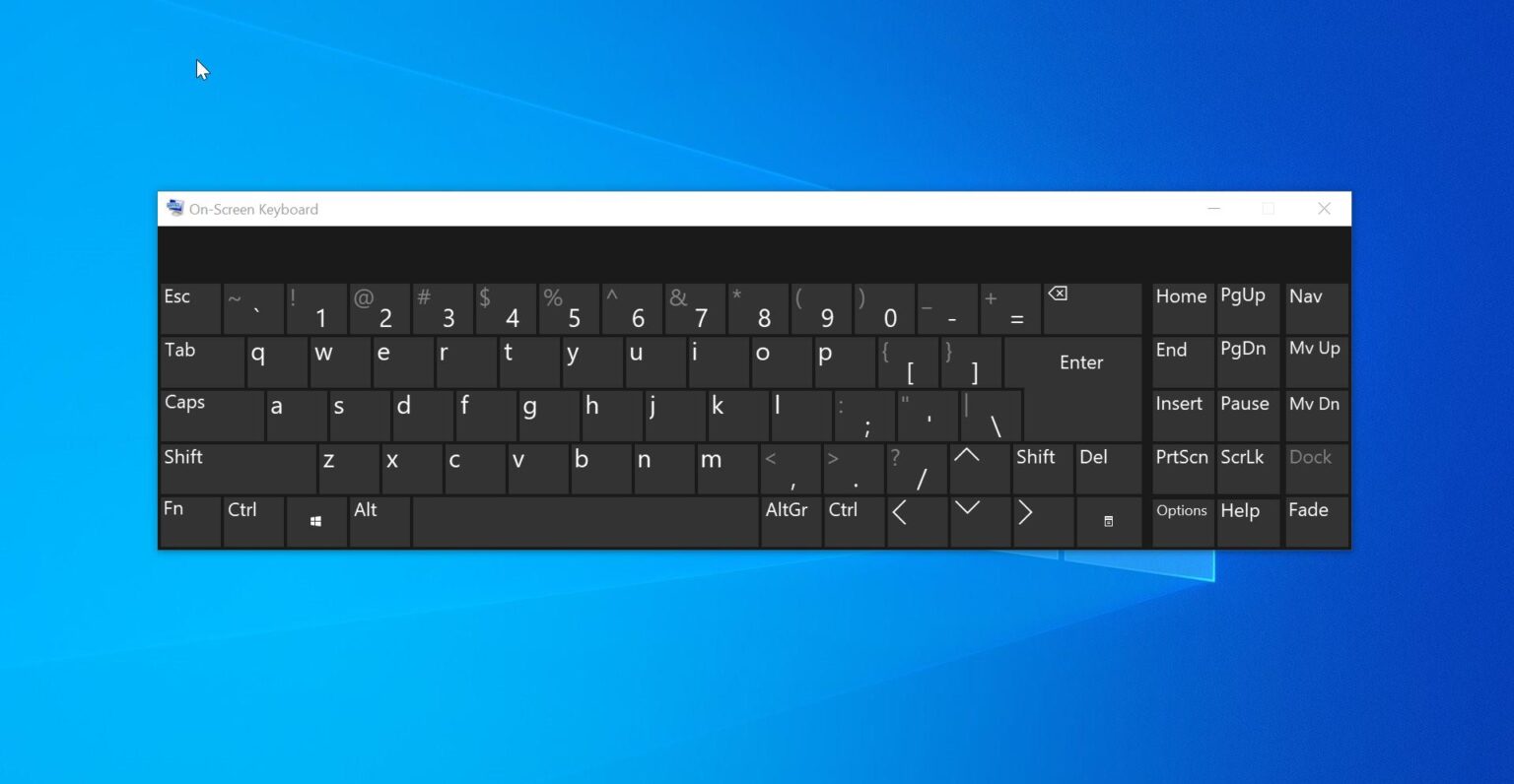 remap the keyboard in windows 10