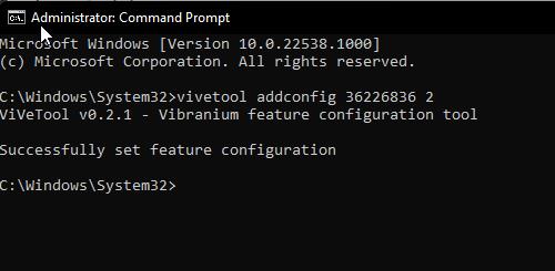 Change the Alt-Tab View using command prompt