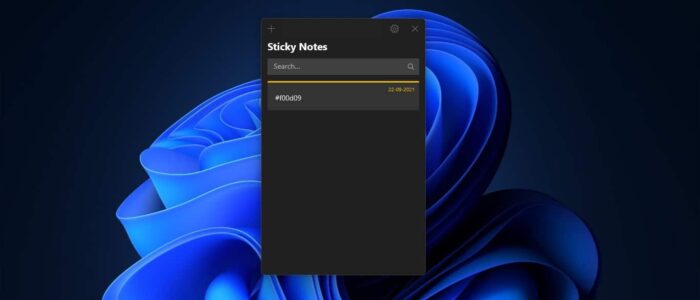 Recover missing sticky notes