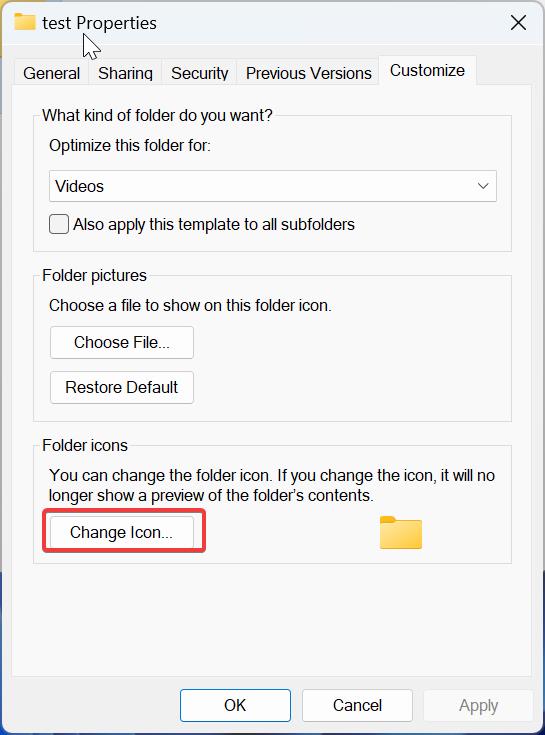 Change the Folder Icon
