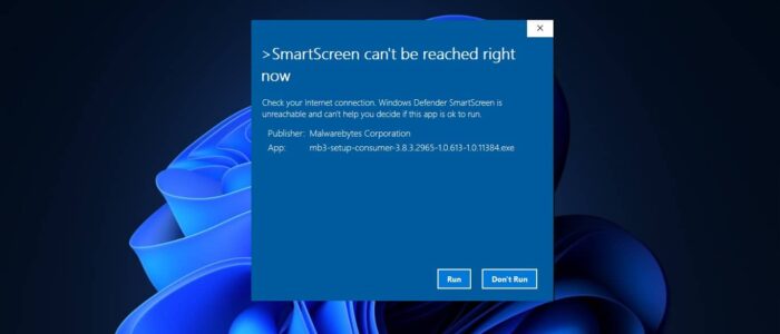 disable defender smart screen in Windows 11