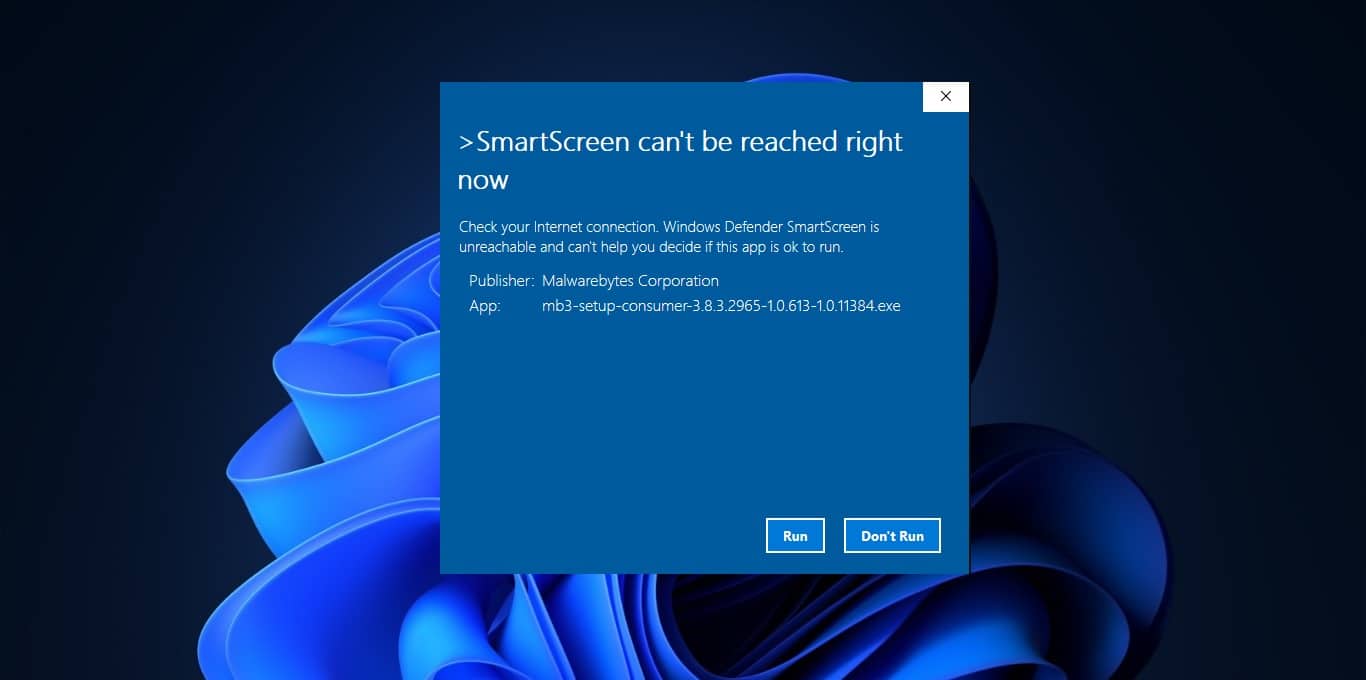 disable defender smart screen in Windows 11