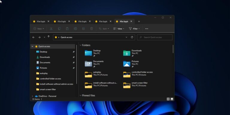How to Enable File Explorer Tabs in Windows 11?