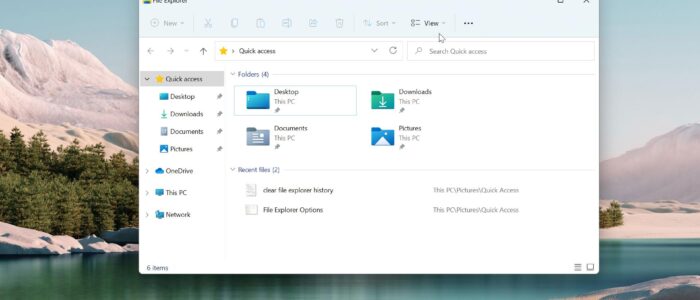clear file explorer history Feature image