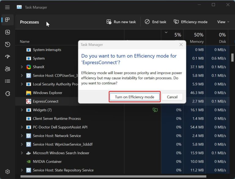 How To Enable Efficiency Mode In Windows Task Manager Technoresu