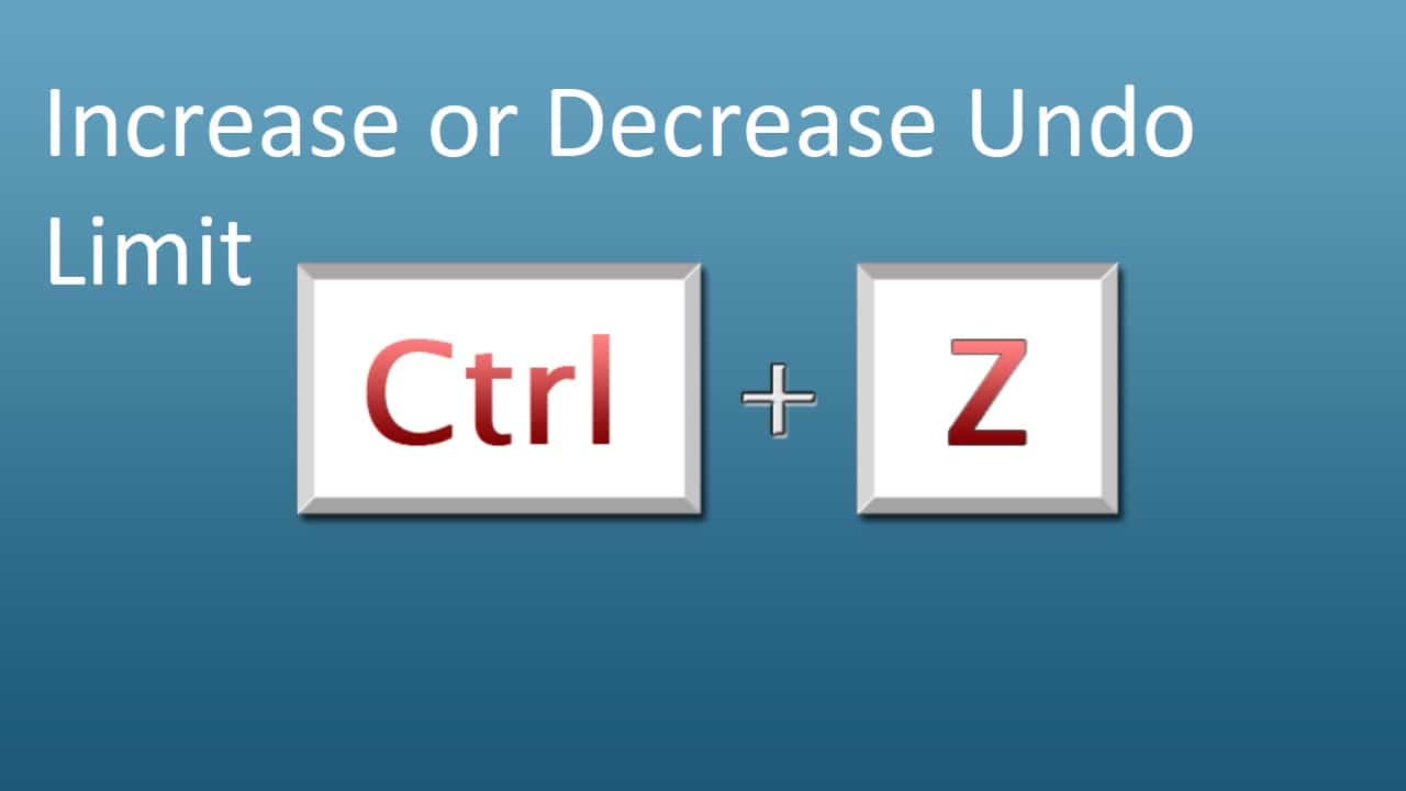 decrease or increase undo limit