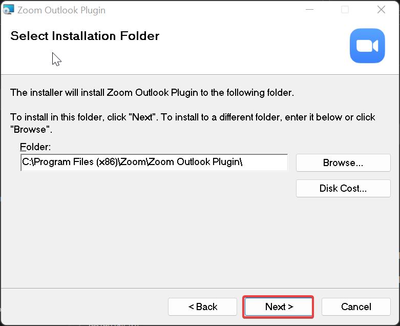 Install Zoom add-in