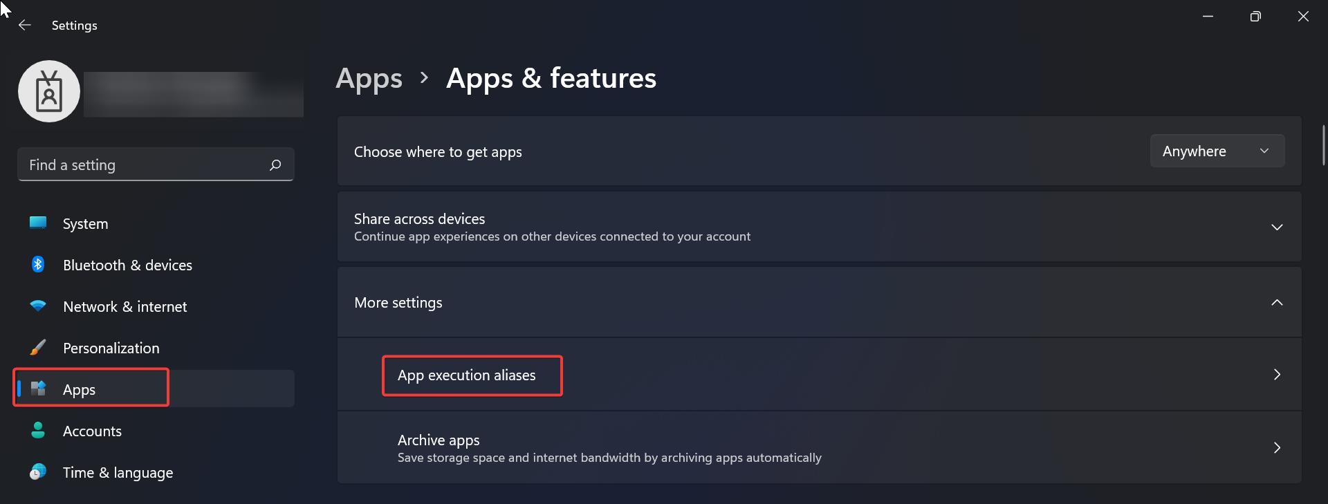 App execution aliases-Fix Windows Terminal not Opening