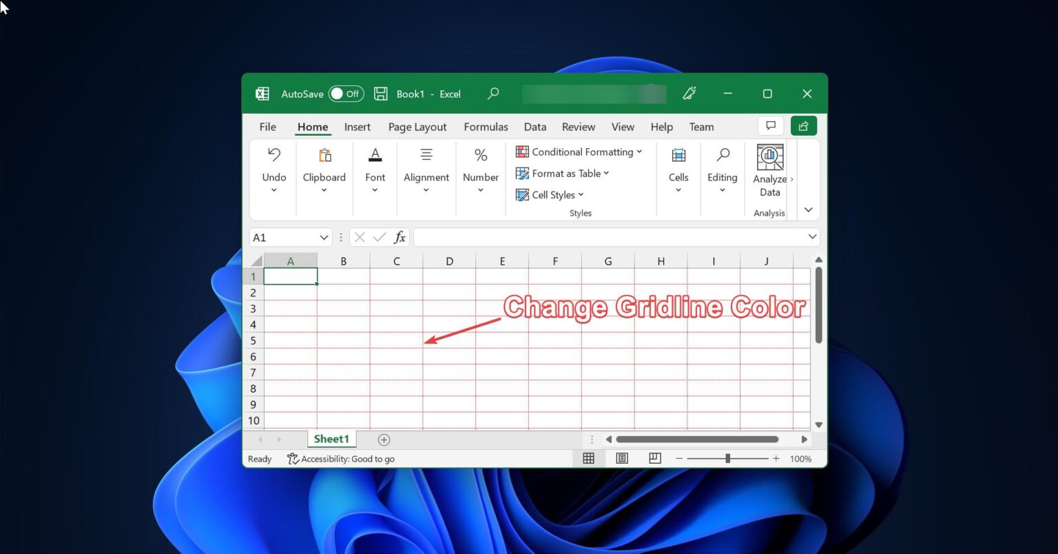 how-to-change-cell-gridlines-color-in-excel-technoresult