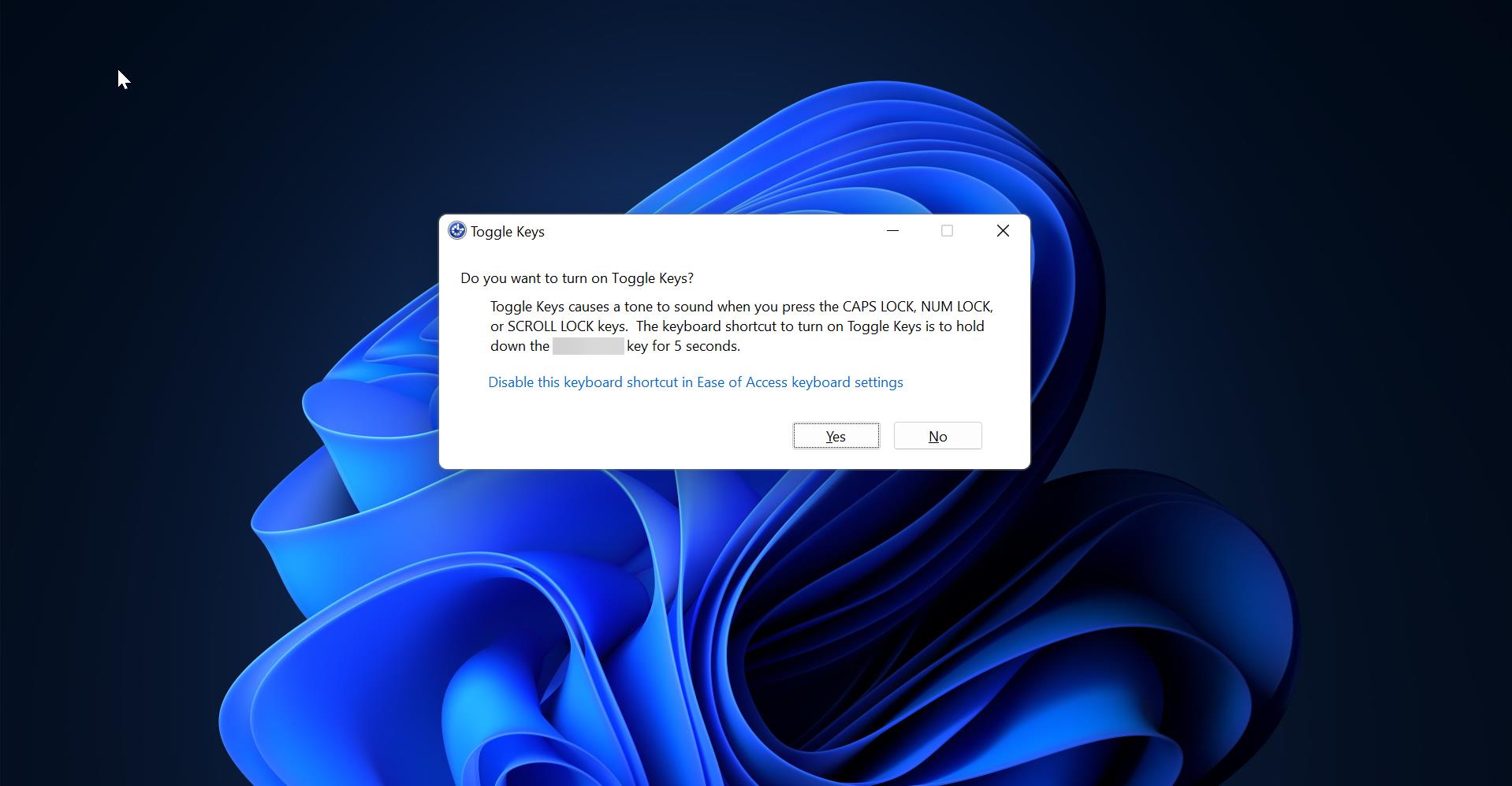 Turn On or Off toggle keys tone in Windows 11