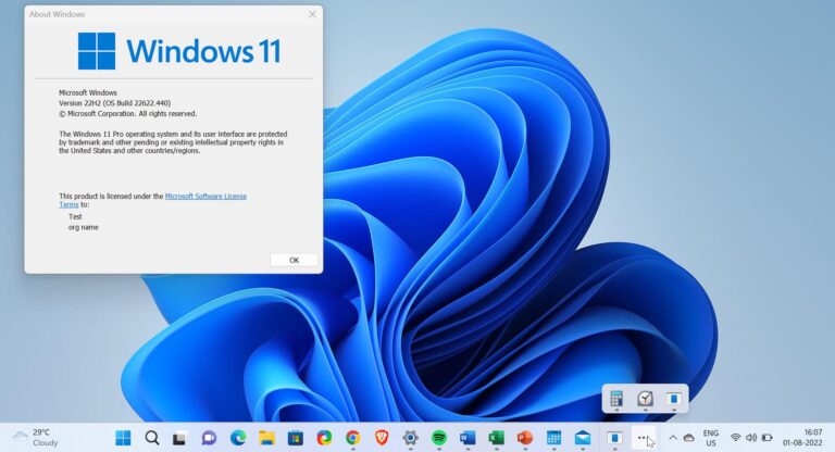 Enable New Taskbar Overflow in Windows 11