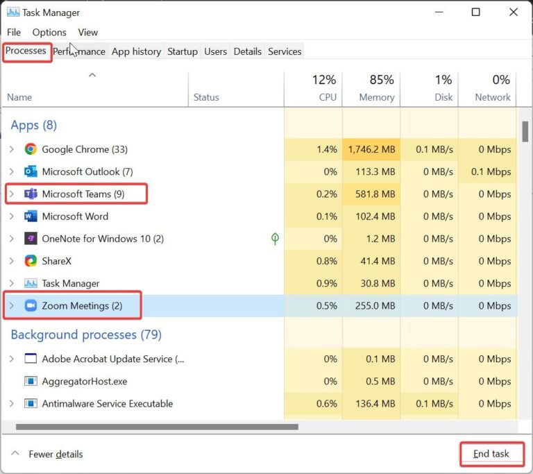 Fix camera reserved by another app error 0xa00f4243 in windows 11 10