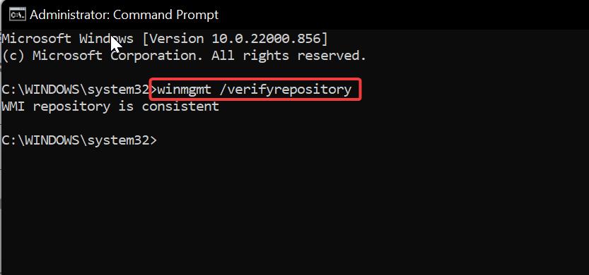 Verify repository-Security Center Service can’t be started