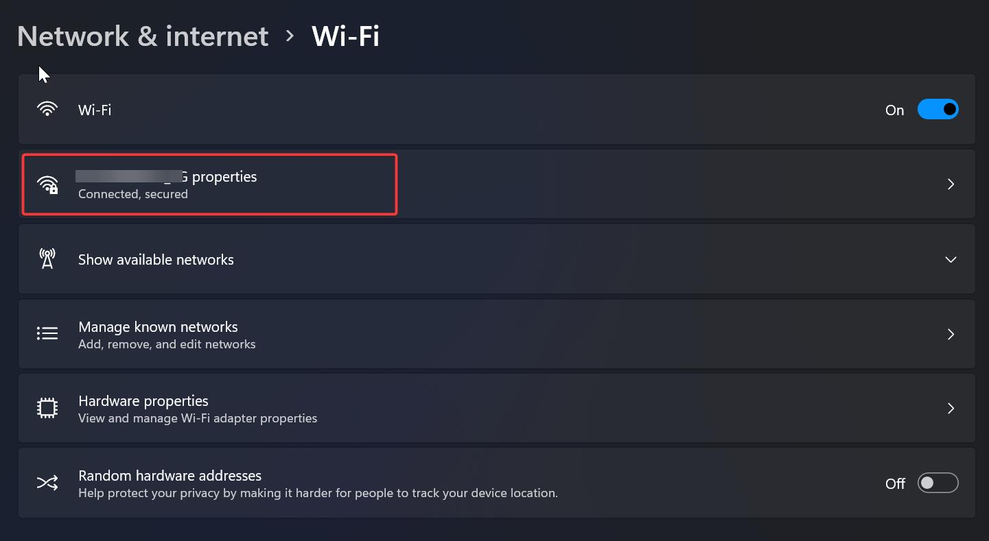 Wi-fi properties