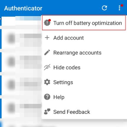 Turn off battery optimization-We couldn't add the account