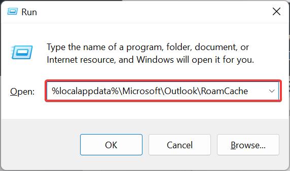 were having trouble opening error-outlook cache path