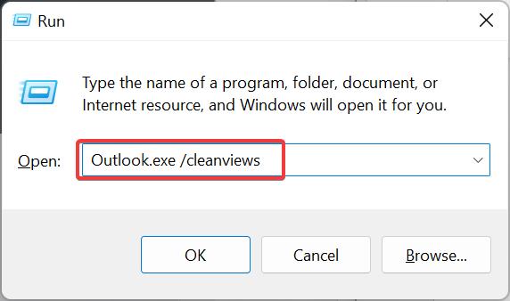 Reset Outlook View settings