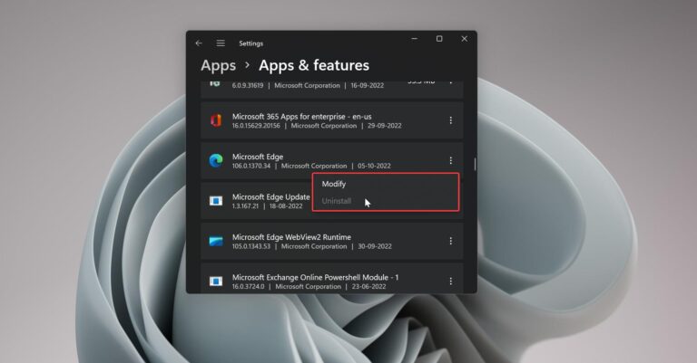 How to Remove Edge Permanently in Windows 11?