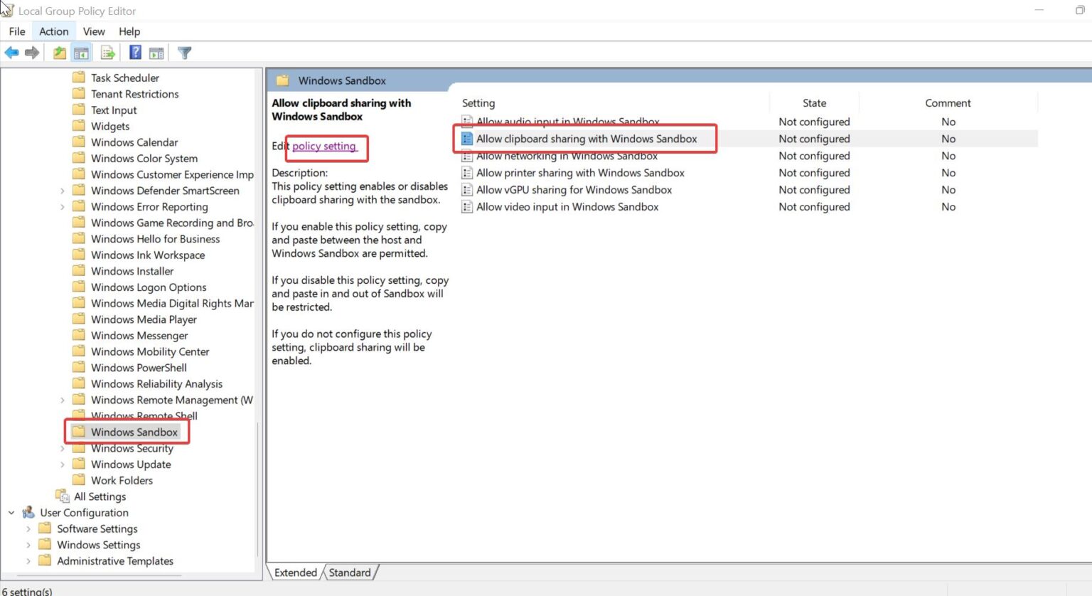 Enable Clipboard Sharing with Sandbox in Windows 11 Technoresult