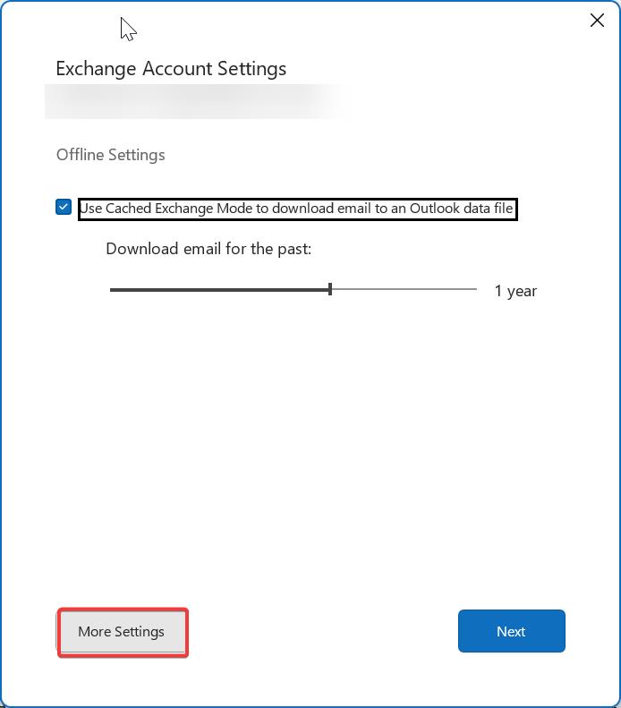 enable Remember password option in Outlook-Exchange account settings