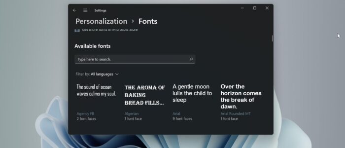 change system default font