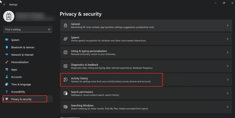 how-to-clear-activity-history-in-windows-11-technoresult