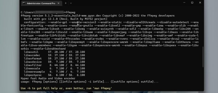 Install ffmpeg using command prompt feature image