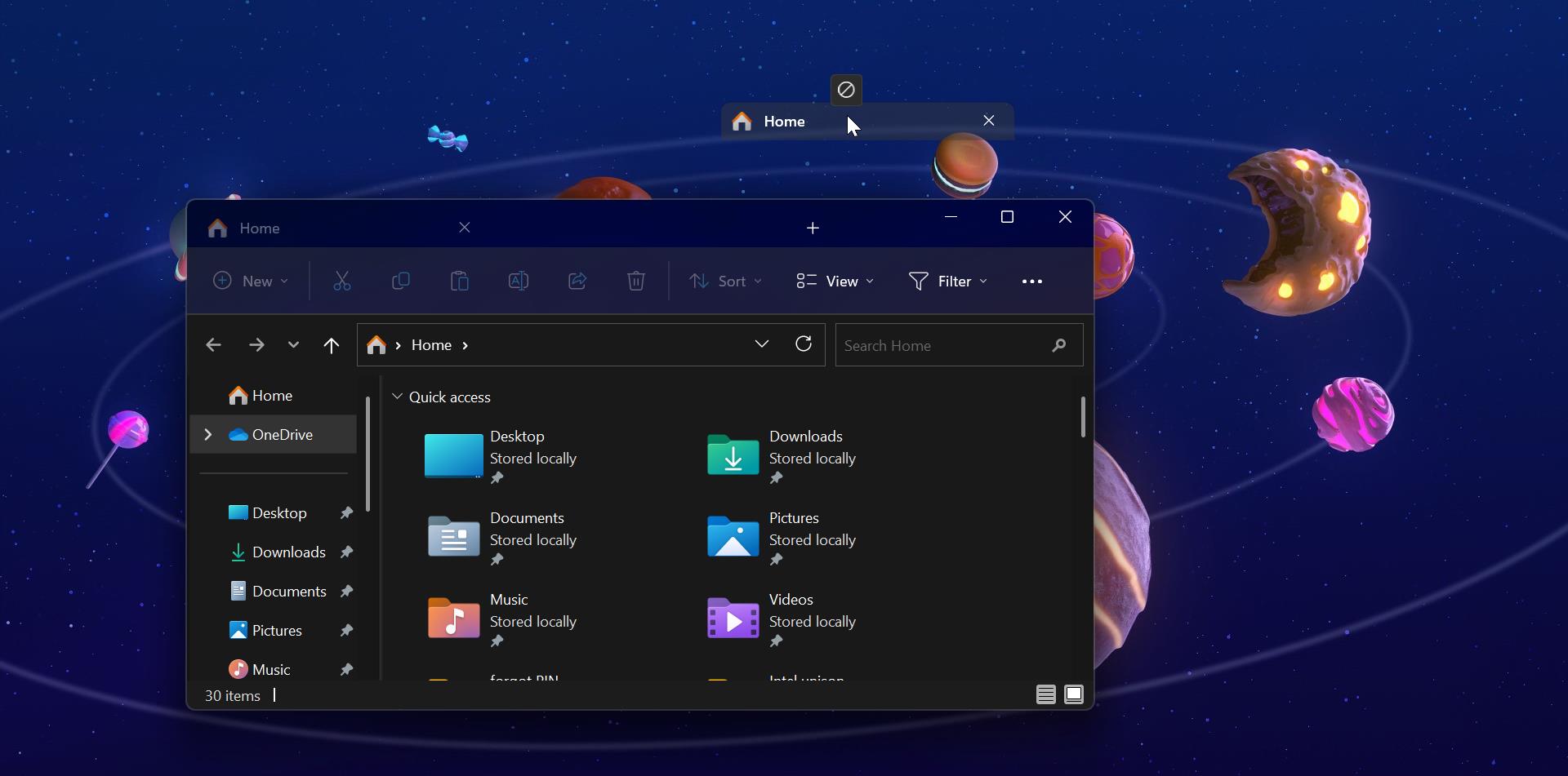 Drag Explorer tab as new Window feature image