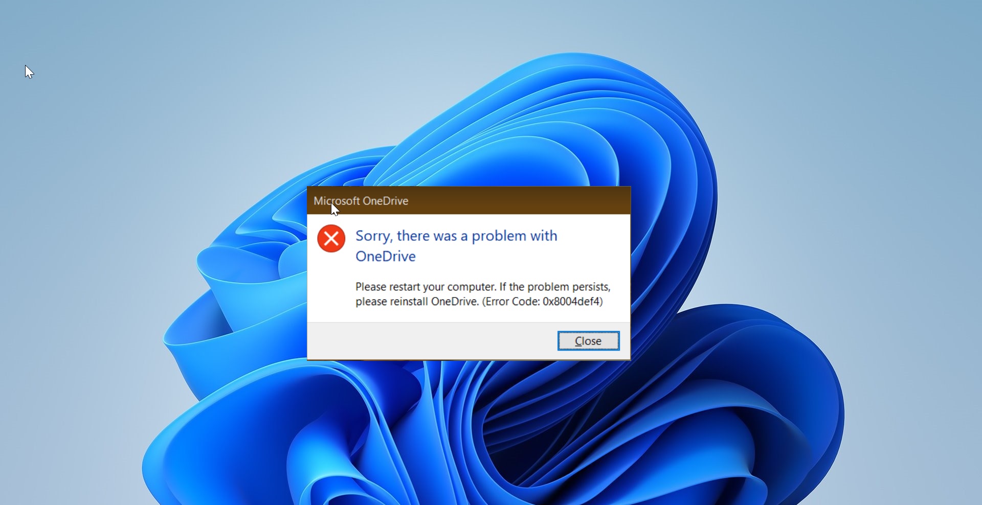 OneDrive error feature image