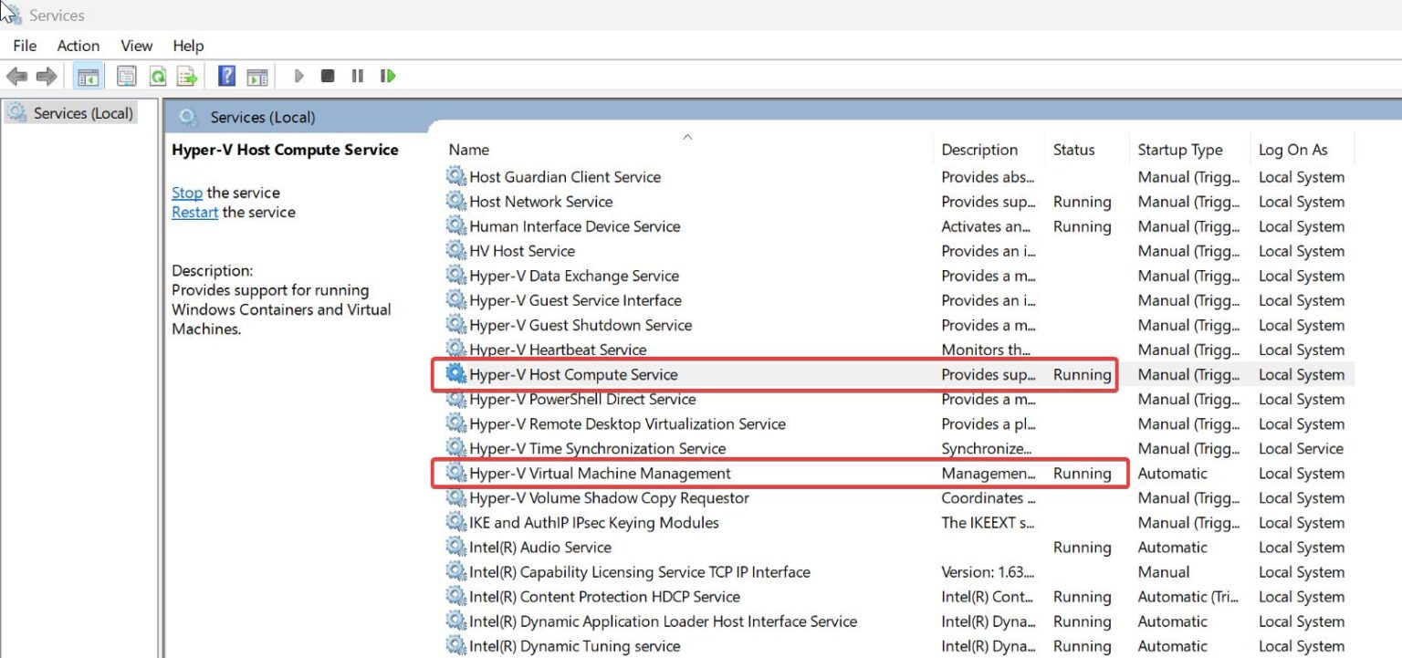 Fix Virtual machine could not be started because the hypervisor is not