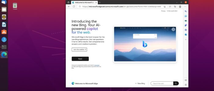 install edge feature image