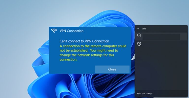 Fix Connection To The Remote Computer Could Not Be Established VPN ...