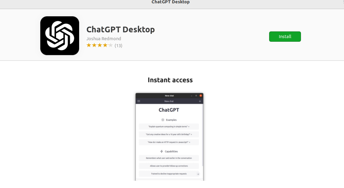 install ChatGPT in Ubuntu