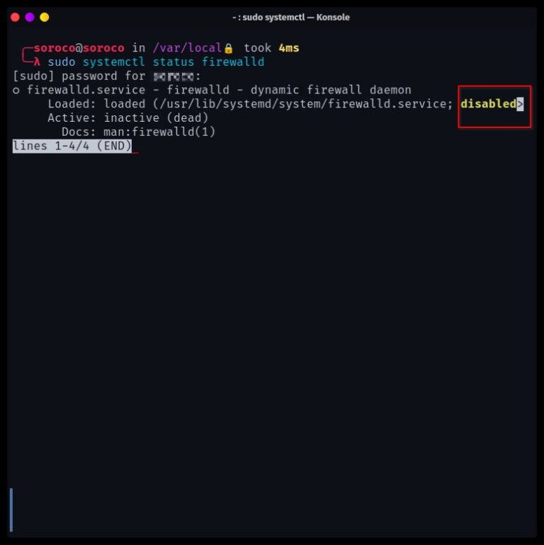How to check the Firewall status in Linux? - Technoresult