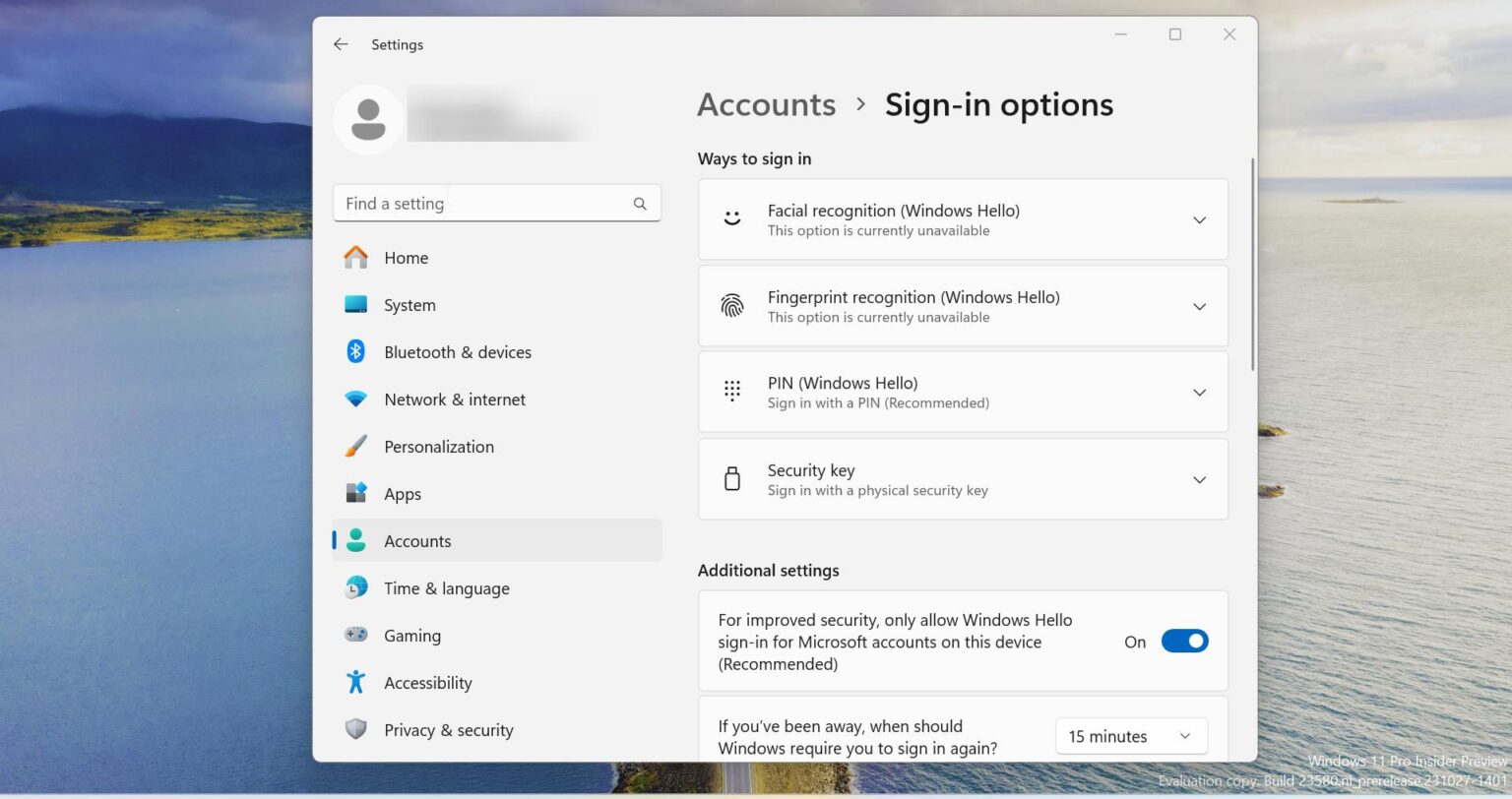How to Set Windows Hello Face as a Default Signin in Windows 11