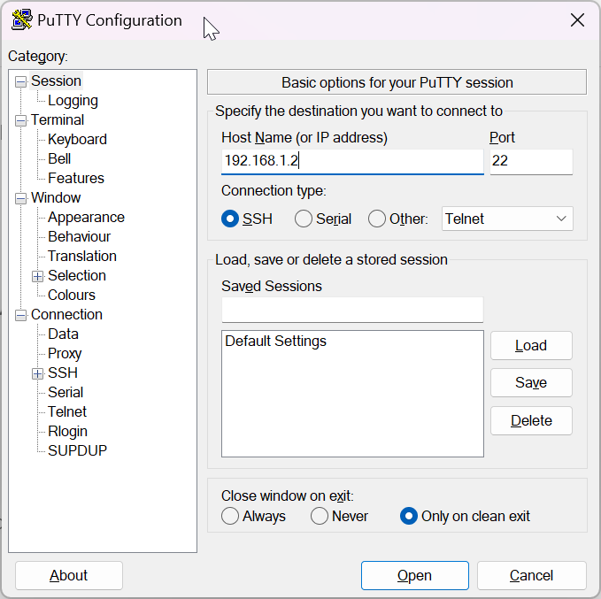 Take Linux System on Remote using Putty