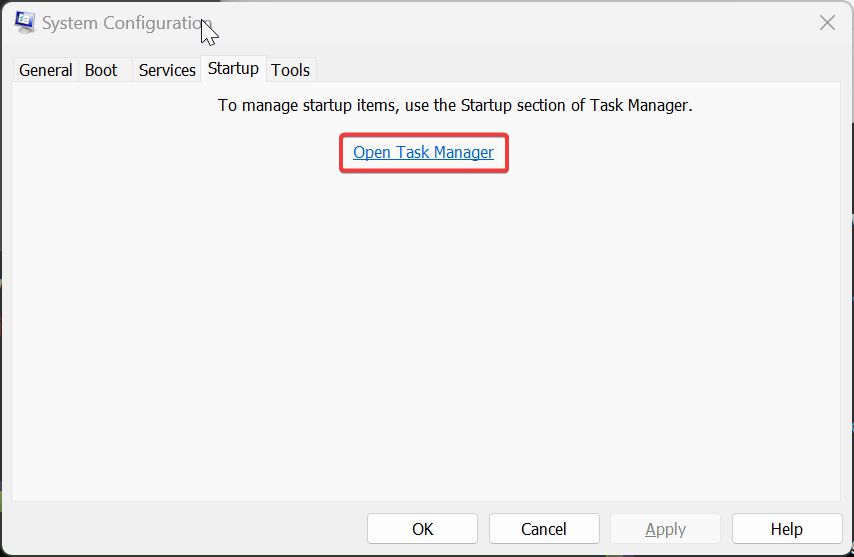 Open Task Manager