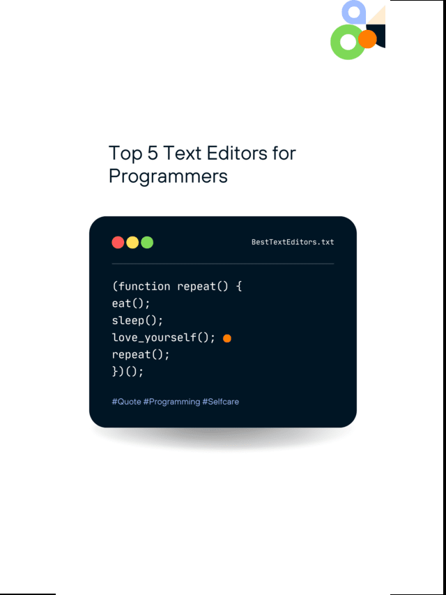Top 5 Text Editors for Programmers – 2024