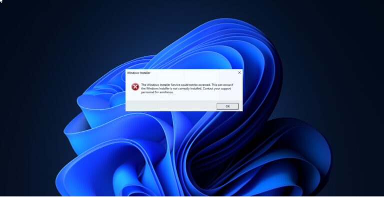 Fix “Windows Installer Service Could Not Be Accessed” Error
