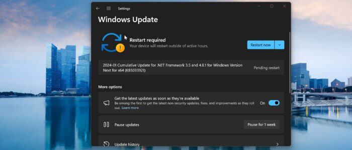 Windows Update Error 0x80240008