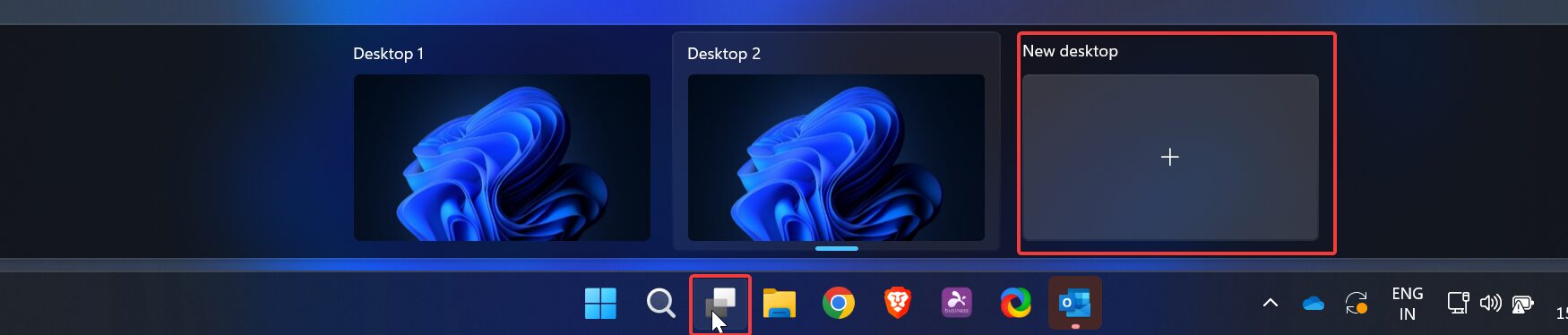 create new desktop