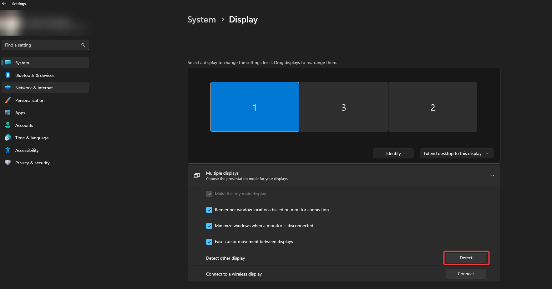 Detect Fix Windows 11 not detecting Second monitor