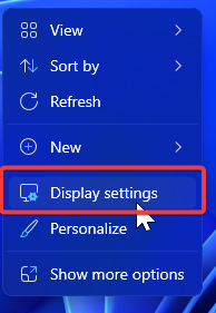 Display Settings